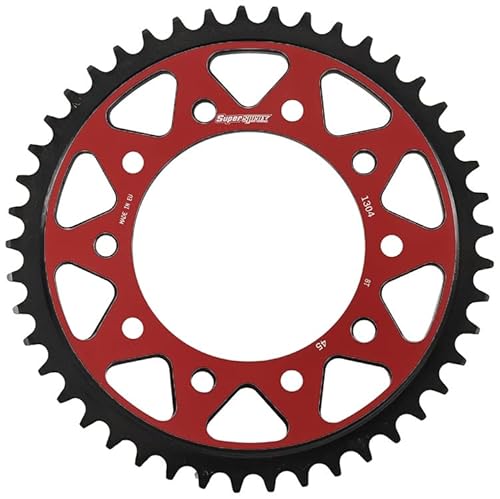 Edge-Disc Supersprox 525 LK 138,0mm Ø 112mm 45Z 5-Loch rot für Edge Kettenrad von MXT