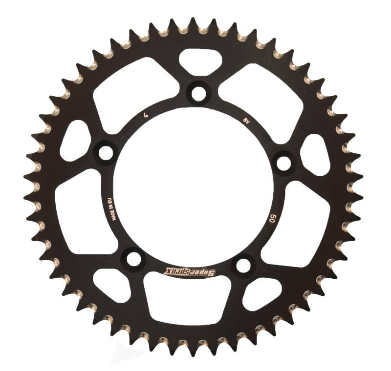 Kettenrad Supersprox 420 LK 115,0mm Ø 98mm 50Z 5-Loch Aluminium schwarz von MXT