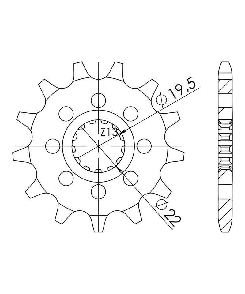 Ritzel Supersprox 520 11Z von MXT