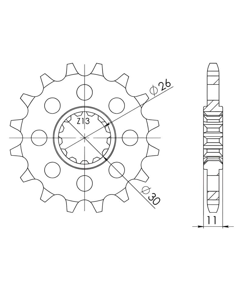 Ritzel Supersprox 525 17Z von MXT