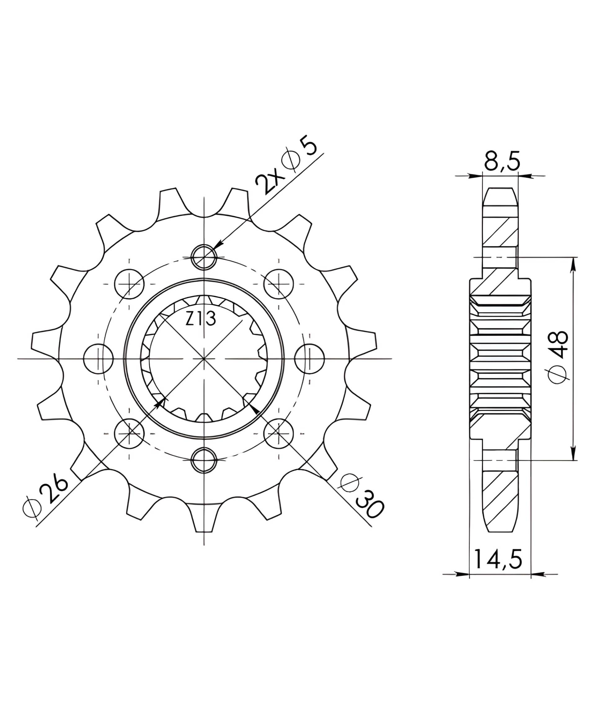 Ritzel Supersprox 530 18Z Ritzel Supersprox 530 18Z von MXT