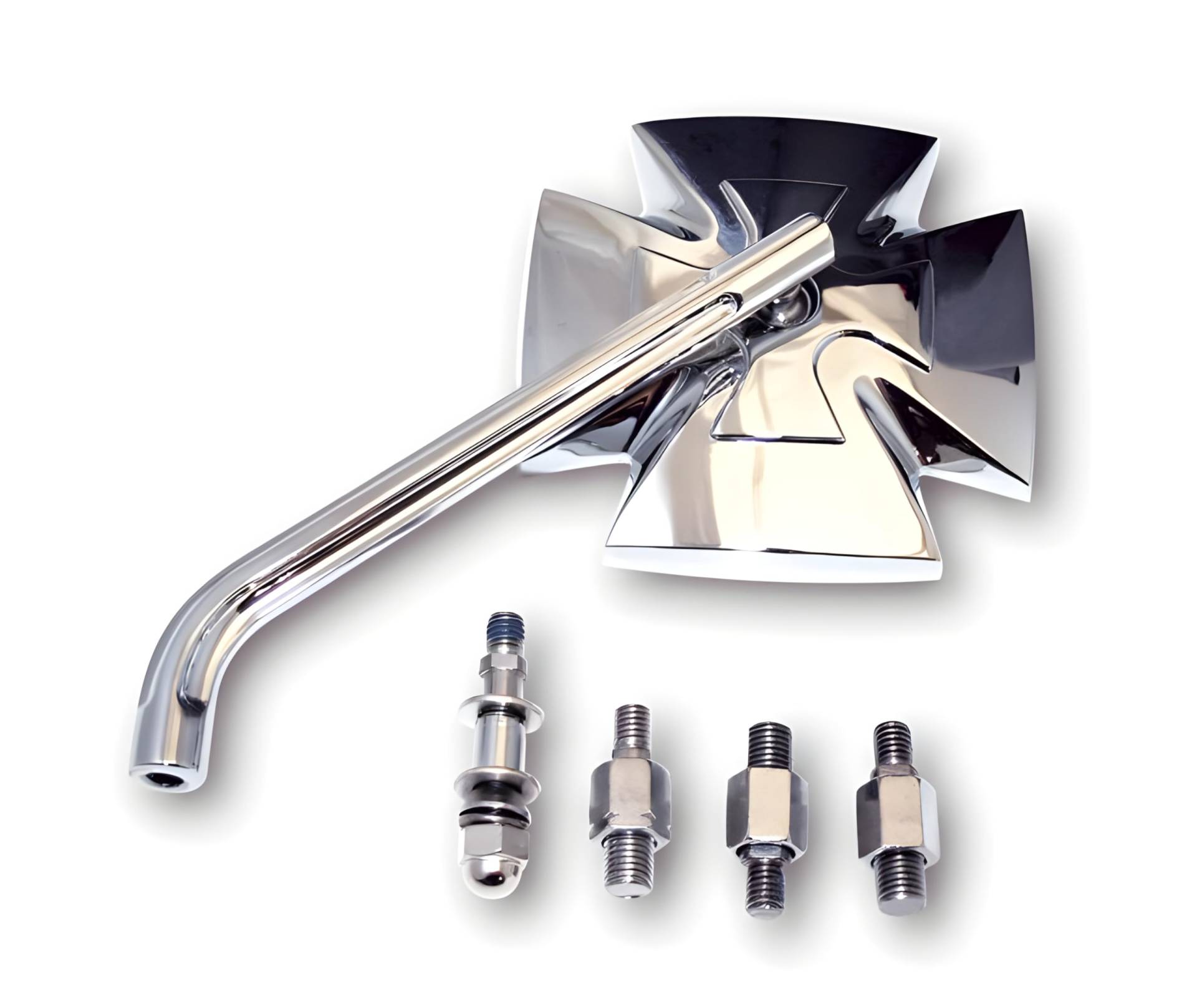 Spiegel Highsider Iron Cross chrom Spiegel Highsider Iron Cross chrom von MXT