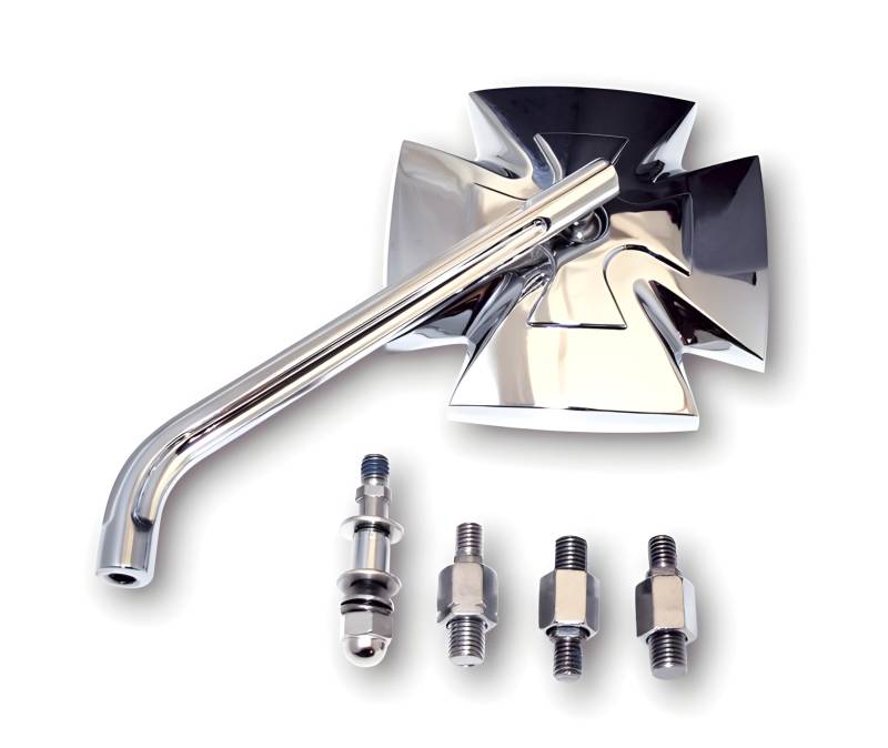 Spiegel Highsider Iron Cross chrom von MXT
