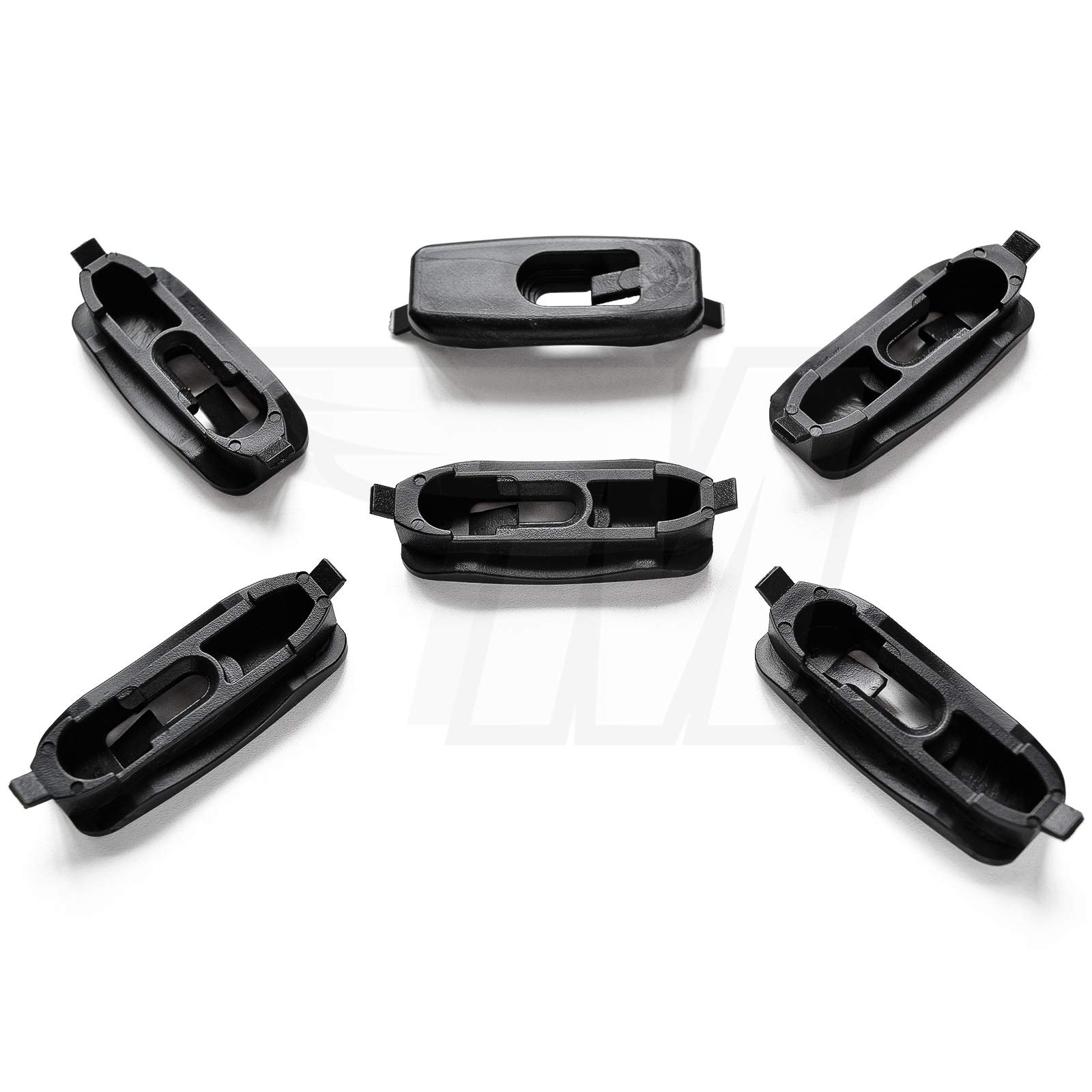 10x Dach Zierleisten Clips in Schwarz | 8L0853909 von MYBA-S