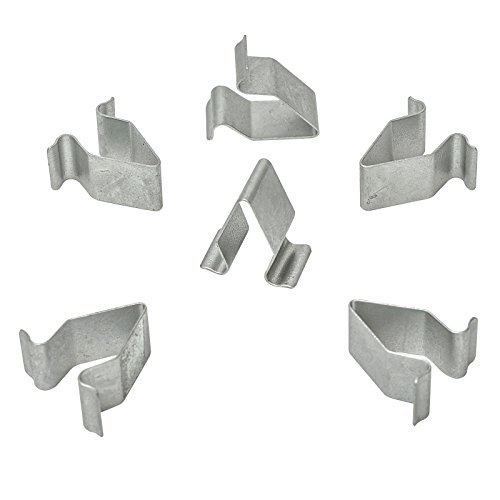 10x Metall Halterung Klammern Klemme Mutter Grau | CL-0385 von MYBA-S