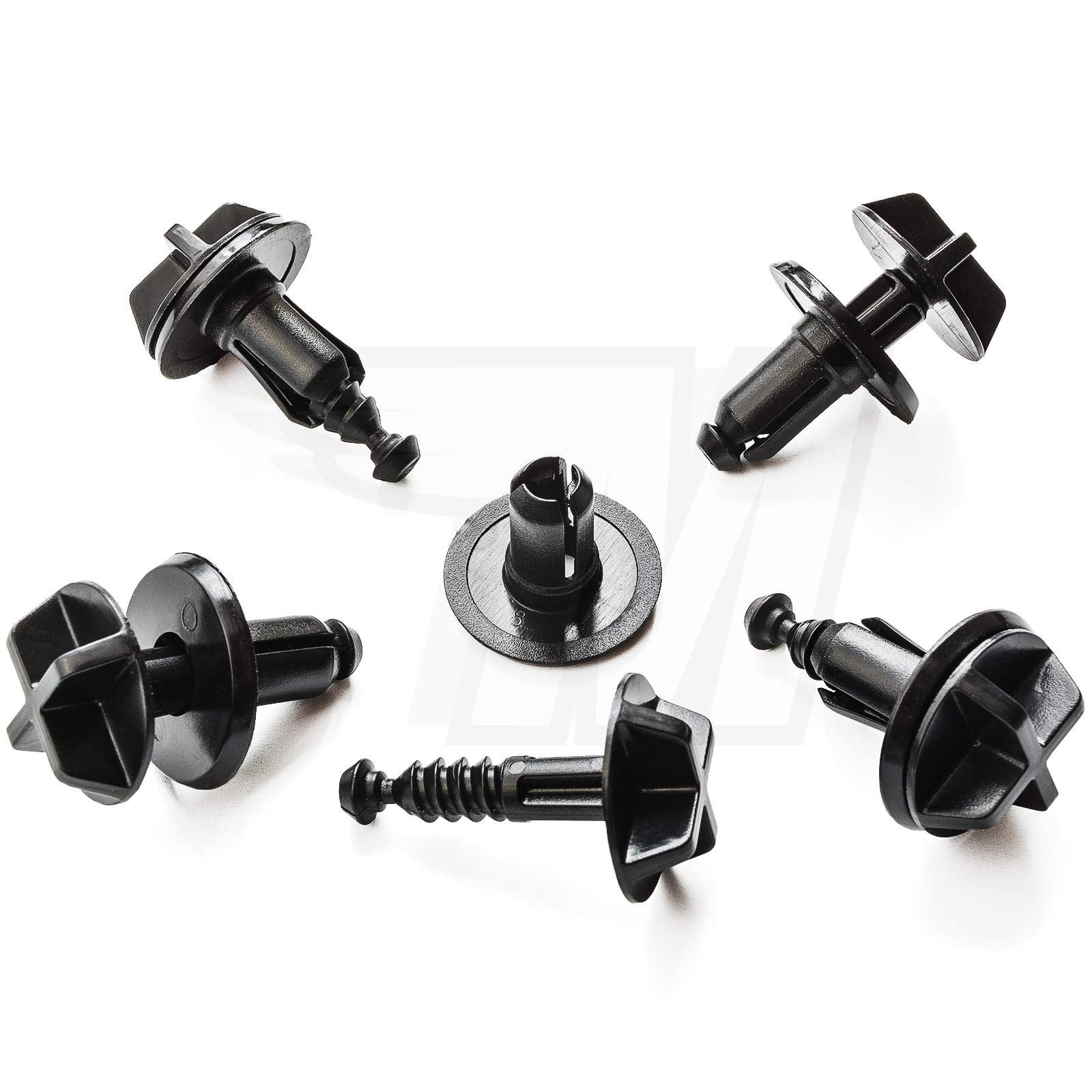 MYBA-S 10x Schwarze Kunststoff Kühlergrill Clips | Ford | W716510-S300 MYBA-S 10x Schwarze Kunststoff Kühlergrill Clips | Ford | W716510-S300 von MYBA-S