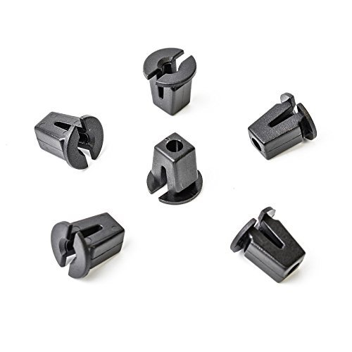 10x Universal Spreizmutter Klips Universel Clips Karosserie in Schwarz | CL-0098 von MYBA-S