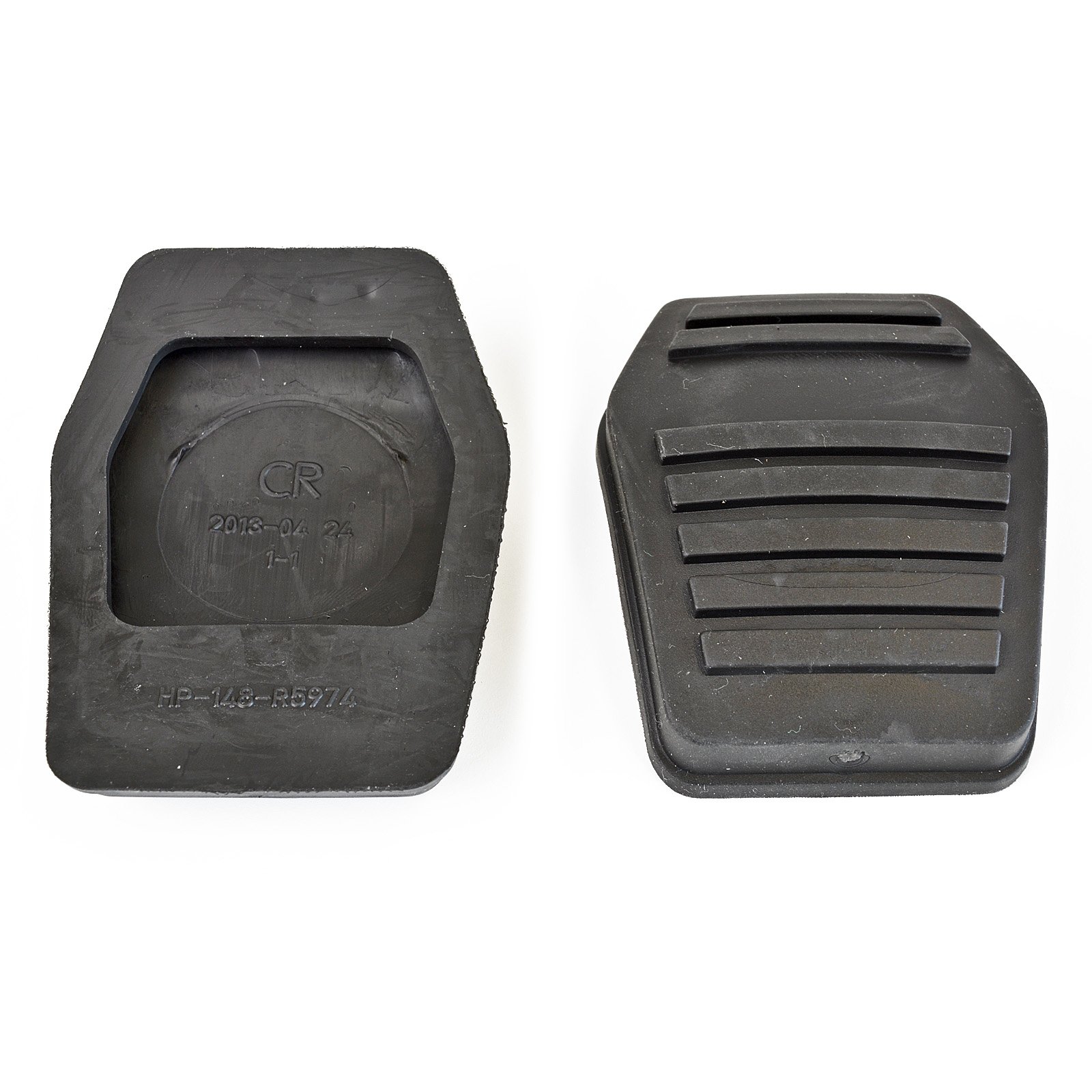 1x Bremse/Kupplung Pedal Gummi Belag passend für Ford Focus Mondeo | 54 mm x 66 mm | 6789917 von MYBA-S