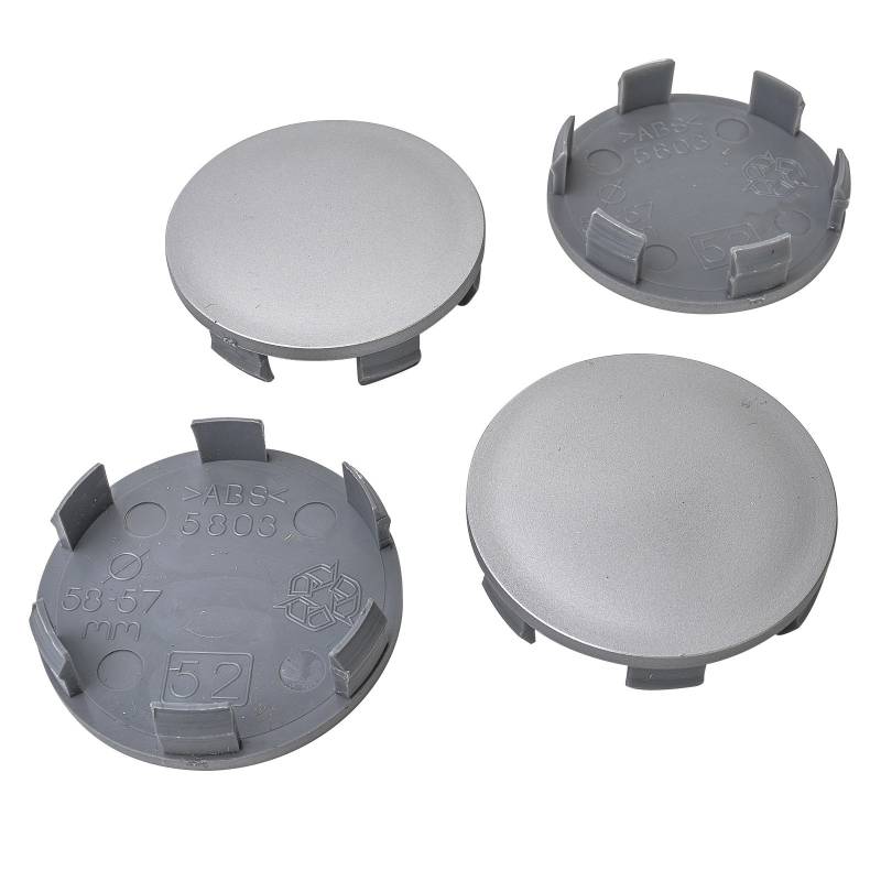 4x Nabenkappen 58 mm / 56,5 mm Nabendeckel Universal Kappen 58,0/56,5 mm Deckel Felgendeckel von Boppon