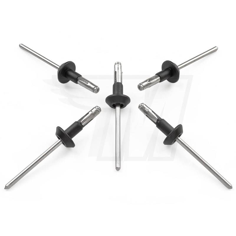 5x Universal Aluminium Kunststoff Niete 5 x 20,4 mm von MYBA-S