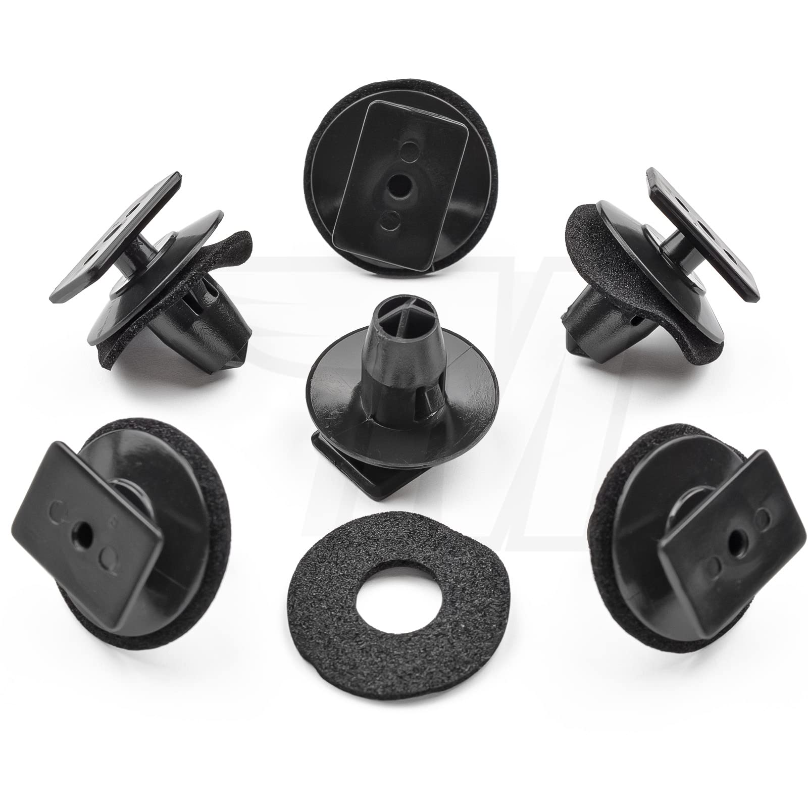 MYBA-S 5x Zierleiste Seitenschweller Befestigungs Clip mit Dichtung, Schwarz lackiert, Kunststoff, Schwarz, für Nissan, Auto, links MYBA-S 5x Zierleiste Seitenschweller Befestigungs Clip mit Dichtung, Schwarz lackiert, Kunststoff, Schwarz, für Nissan, Auto, links von MYBA-S