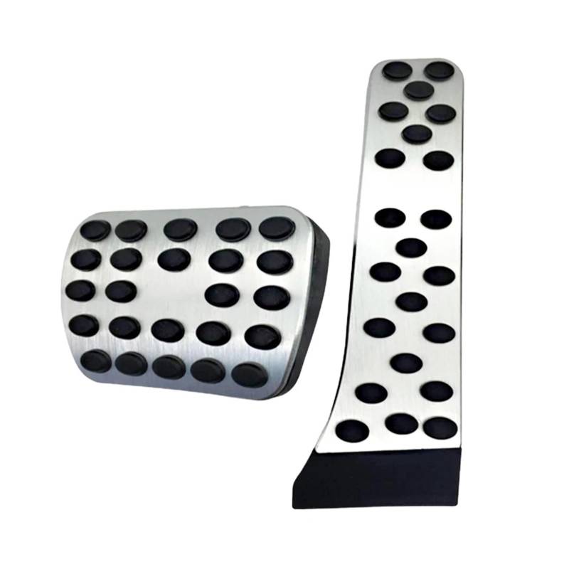 Anti-Rutsch-Bremsgas-Gaspedal-Pad-Abdeckung, Fußpedal, kompatibel mit Mercedes Benz CES GLC GLE GLS CLS-Klasse W205 W213 X253 W167(Silver) von MYKLNFOU