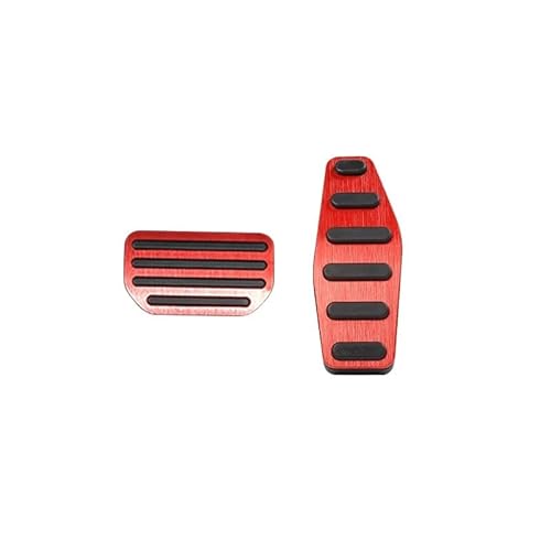 Auto Auto Fuß Gaspedal Kraftstoff Bremse Kupplung Pedale Abdeckung Kompatibel Für Suzuki Jimny JB74 JB64 2019 2020 2021 2022 Zubehör Auto Styling(AT Red) von MYKLNFOU