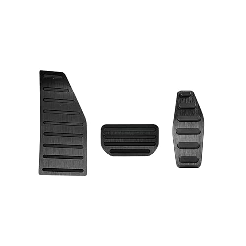 Auto Auto Fuß Gaspedal Kraftstoff Bremse Kupplung Pedale Abdeckung Kompatibel Für Suzuki Jimny JB74 JB64 2019 2020 2021 2022 Zubehör Auto Styling(AT and Rest Black) von MYKLNFOU