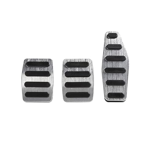 Auto Auto Fuß Gaspedal Kraftstoff Bremse Kupplung Pedale Abdeckung Kompatibel Für Suzuki Jimny JB74 JB64 2019 2020 2021 2022 Zubehör Auto Styling(MT Silver) von MYKLNFOU