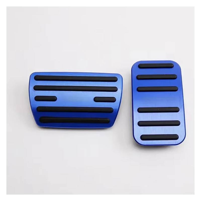 Auto-Fußpedale, kompatibel für Honda CRV CR-V 2017–2022, Edelstahl-Pads, Kraftstoffbremse, rutschfest, ohne Bohren, Legierungsabdeckungen, Teilezubehör(Blue 2pcs) von MYKLNFOU