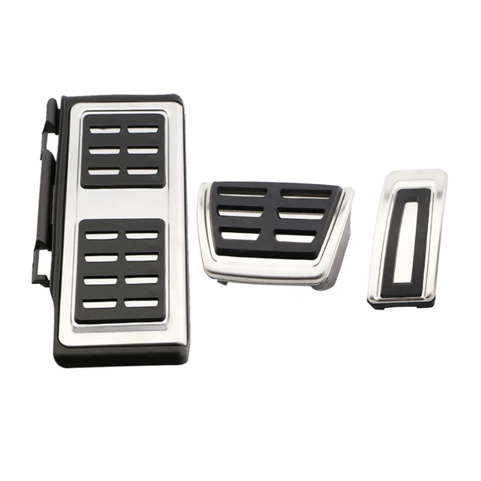 Auto-Fußpedale, kompatibel mit VW T-Cross Tcross C11 2018–2025, Bremspedal, rostfreie Gaspedalabdeckung, Aluminiumlegierung, Zubehör(3 pcs a) von MYKLNFOU