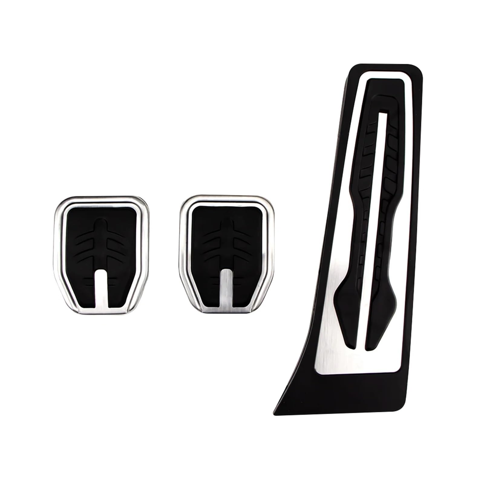 Autopedale, Pedal kompatibel für BMW G30 G31 Neue 5er-Serie 2017–2023 LHD Edelstahl Bremsgasbeschleuniger Fußstützenpolster Abdeckung Zubehör(3Pcs MT) von MYKLNFOU