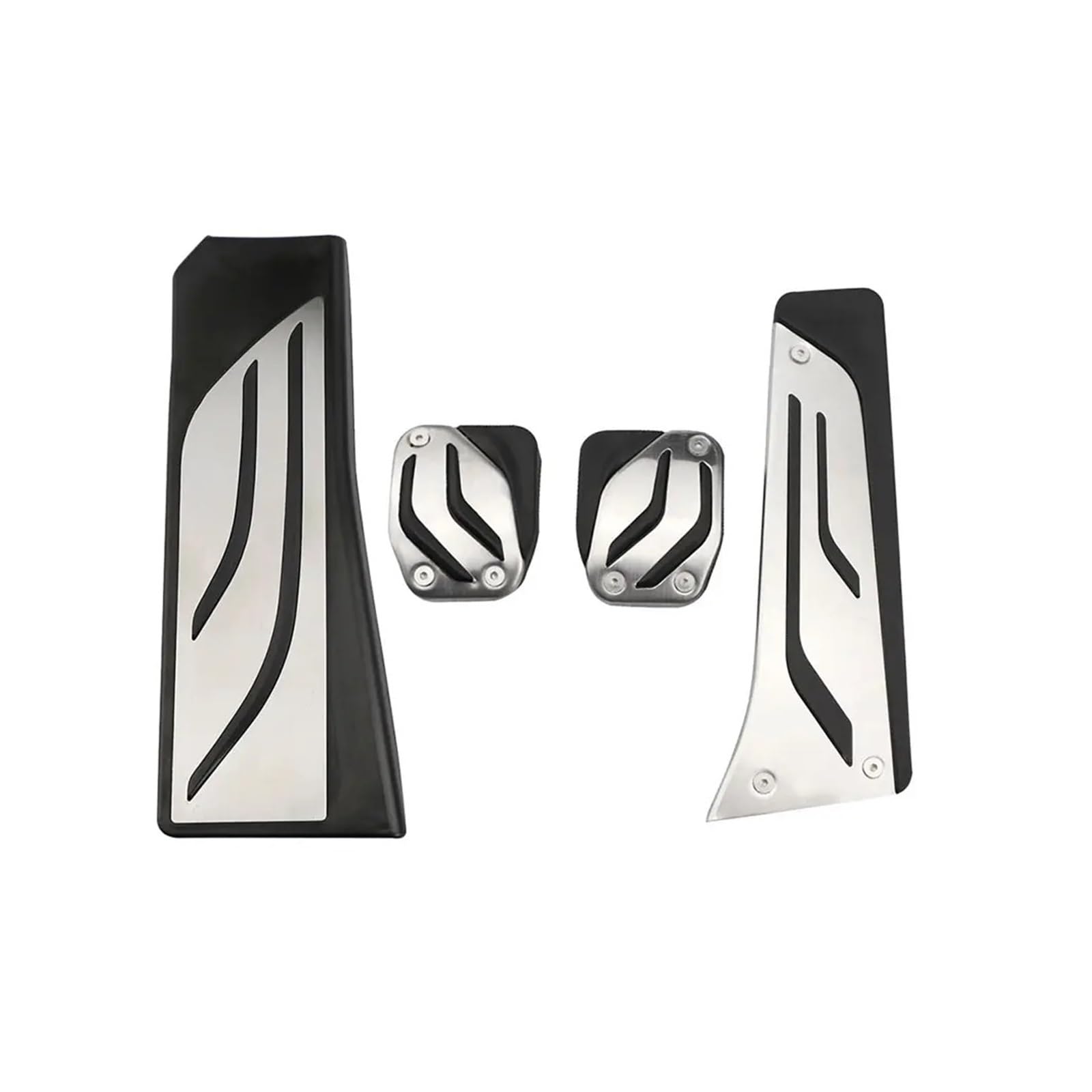 Autopedale Kompatibel für BMW X3 F25 2011–2017 X4 F26 2014–2017 LHD Kraftstoff Gas Bremse Kupplung Fußstütze Dead Pedal Pad Abdeckung ersetzen(MT With Rest) von MYKLNFOU