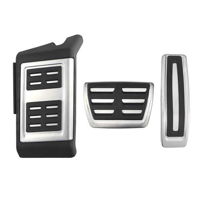 Autopedale kompatibel für Audi Q7 4L (07–15) / Touareg 07–18 / Porsche Cayenne 07–16, Gasbremse, Fußstütze, Totpedalabdeckung(AT with Rest Pedal) von MYKLNFOU
