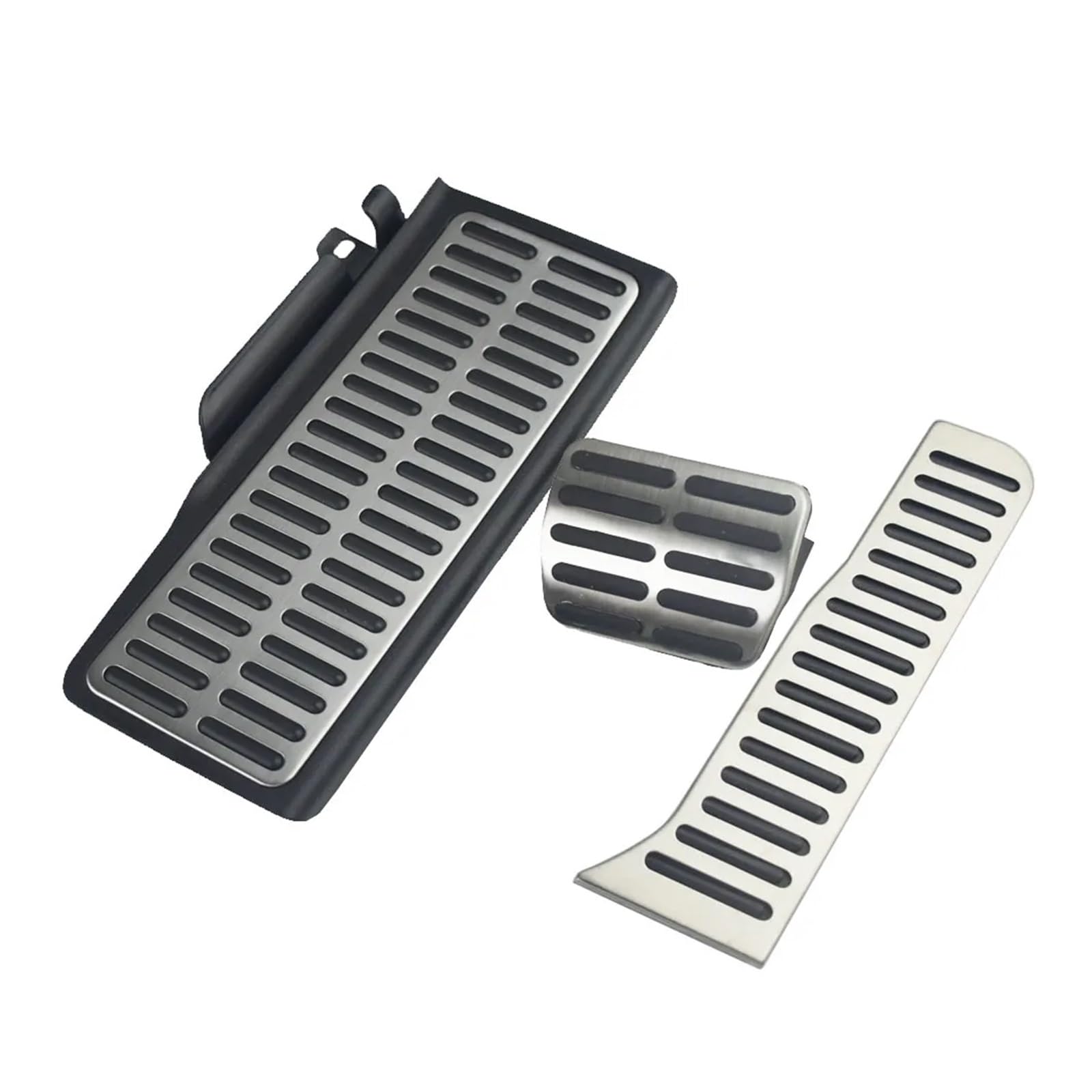 Edelstahl AT MT Autopedale Kompatibel für VW CC Passat B6 B7 R36 R-line Kompatibel für Skoda Superb LHD Auto Pedalabdeckung(3 pcs) von MYKLNFOU
