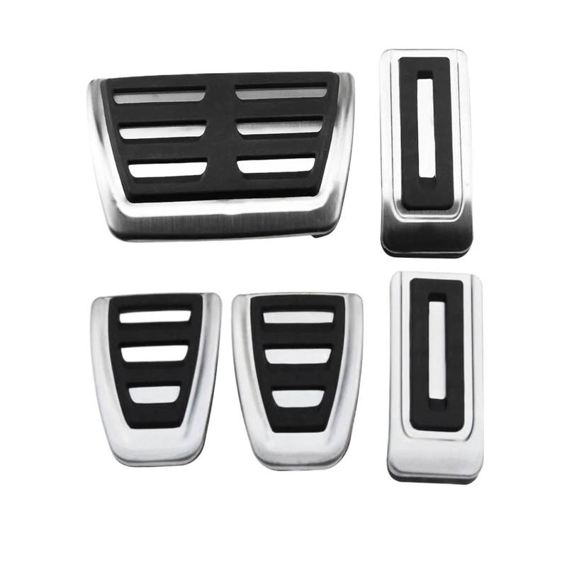 Edelstahl-Autopedale Gaspedal Fußbremspedal Schutzhülle Kompatibel für VW Multivan T5 T6 Caravelle T6(MT) von MYKLNFOU