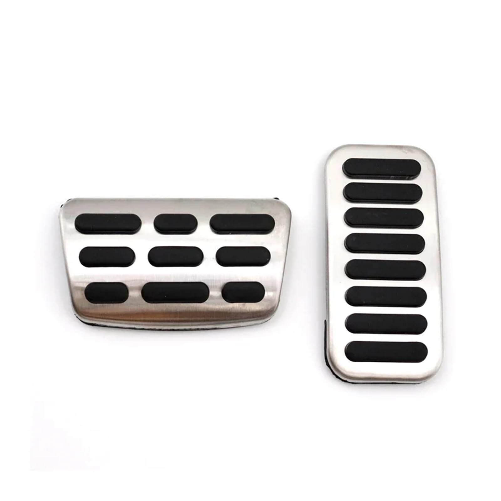 Edelstahl-Bremspedalauflage für Autos, kompatibel mit Hyundai I20-Zubehör 2022 2021 2020 BC3 BI3, Aluminium, rutschfest, ohne Bohren, Pedalabdeckung(2 pcs) von MYKLNFOU