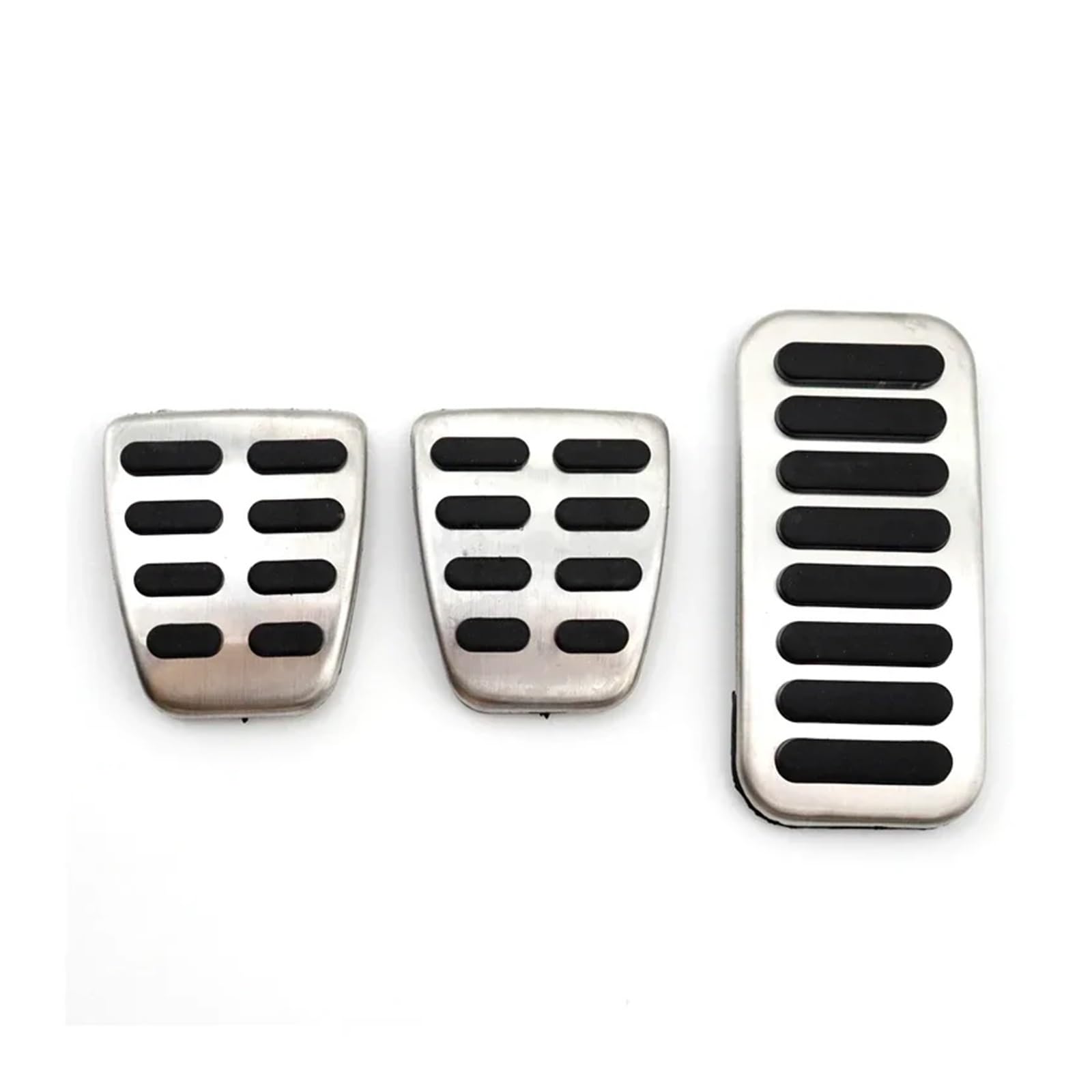 Edelstahl-Bremspedalauflage für Autos, kompatibel mit Hyundai I20-Zubehör 2022 2021 2020 BC3 BI3, Aluminium, rutschfest, ohne Bohren, Pedalabdeckung(3 pcs) von MYKLNFOU