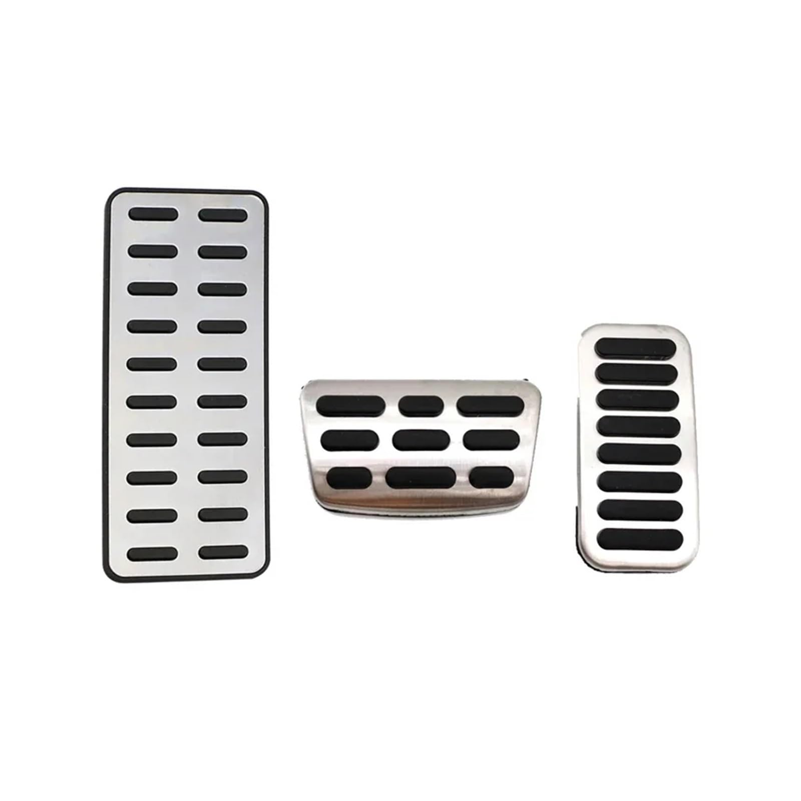 Edelstahl-Bremspedalauflage für Autos, kompatibel mit Hyundai I20-Zubehör 2022 2021 2020 BC3 BI3, Aluminium, rutschfest, ohne Bohren, Pedalabdeckung(3 pcs A) von MYKLNFOU