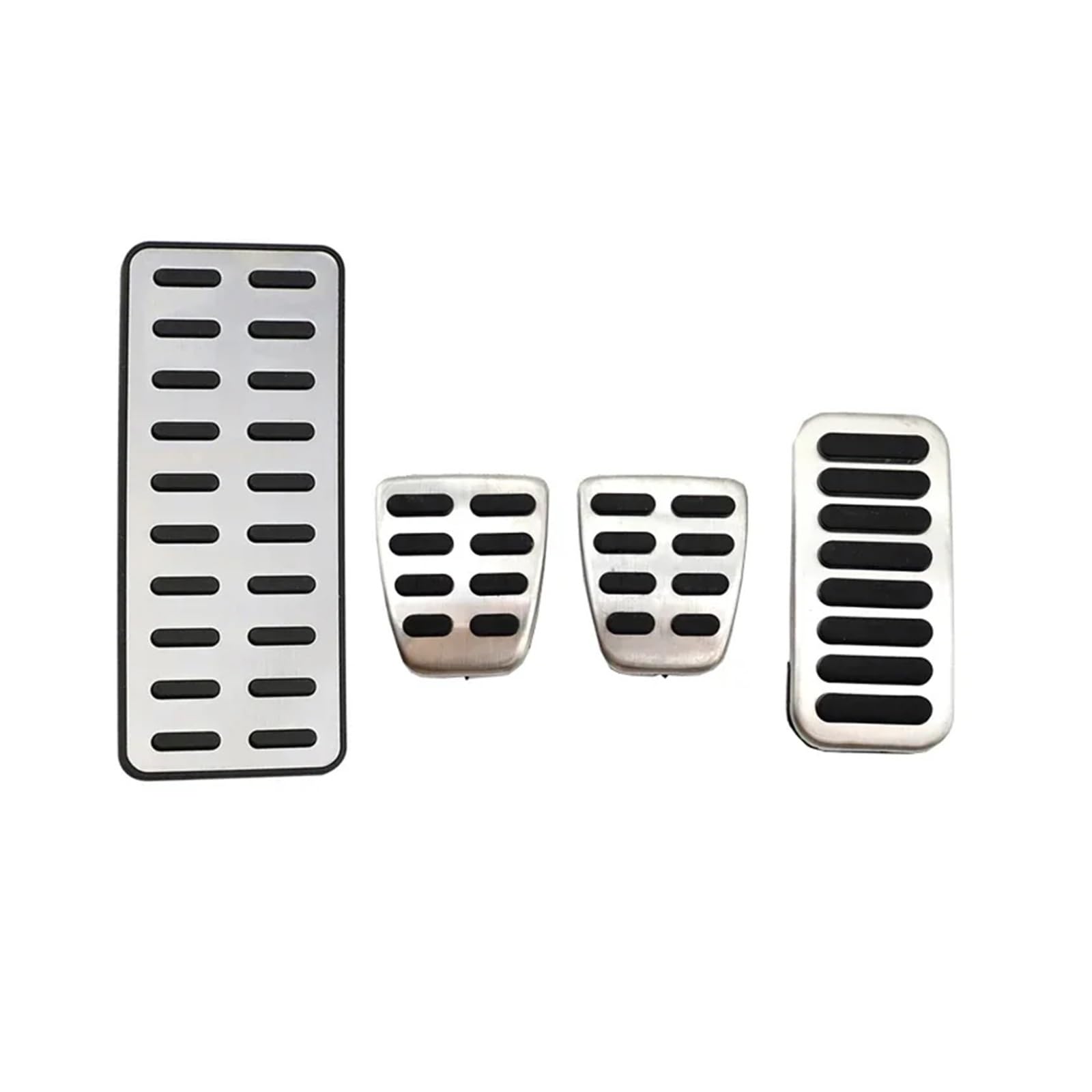 Edelstahl-Bremspedalauflage für Autos, kompatibel mit Hyundai I20-Zubehör 2022 2021 2020 BC3 BI3, Aluminium, rutschfest, ohne Bohren, Pedalabdeckung(4 pcs) von MYKLNFOU