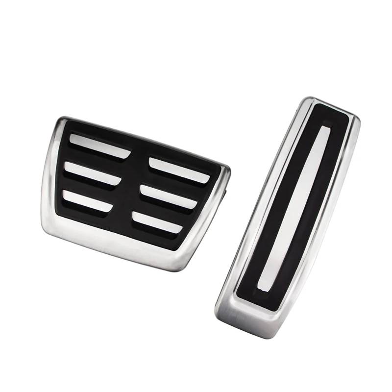 Edelstahl-Gasbeschleuniger-Bremspedale AT-Plattenauflage Kompatibel für Audi Q7 Kompatibel für VW Touareg 2007-2015 von MYKLNFOU