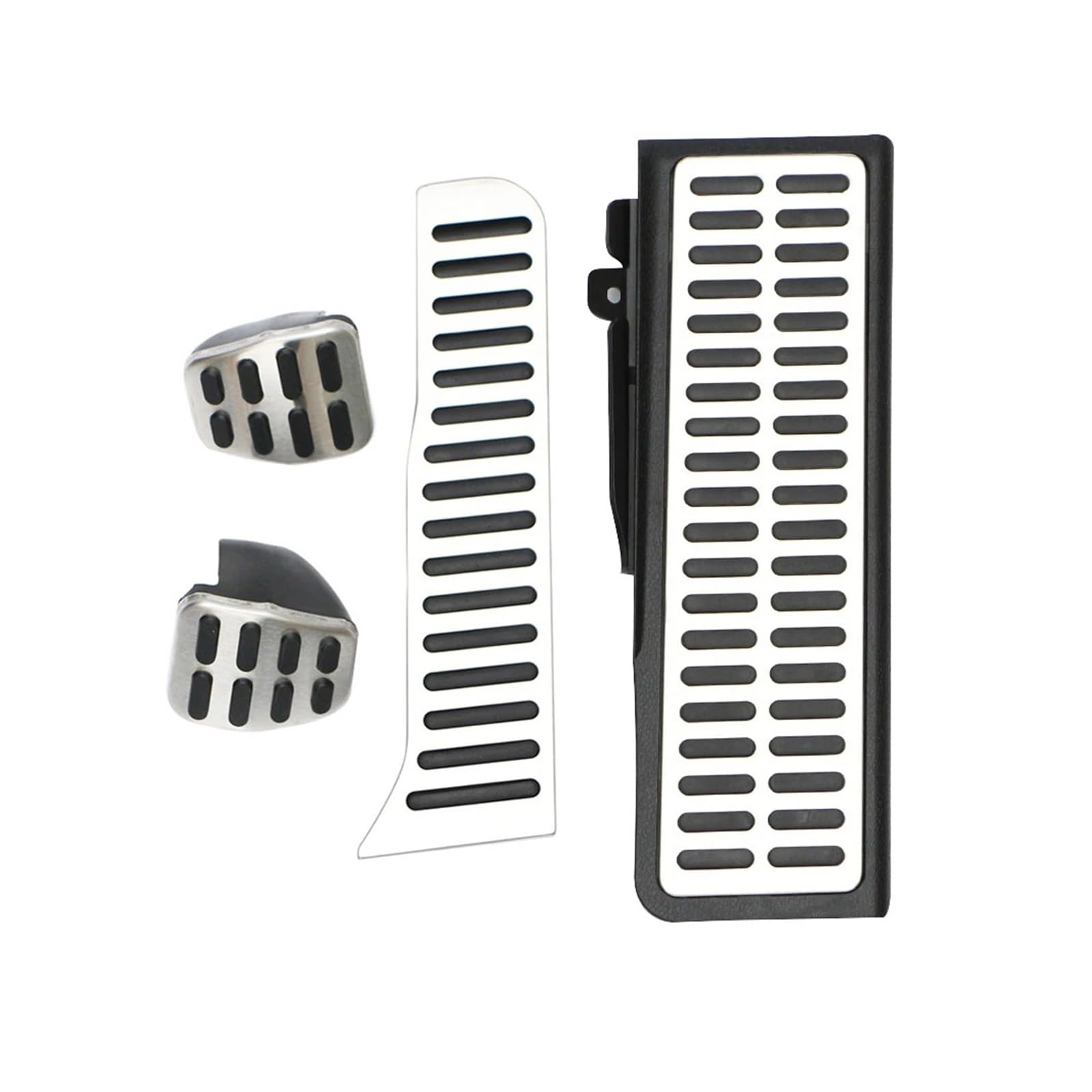 Edelstahl LHD Autopedalabdeckung Kompatibel für Skoda Octavia A5 2009–2014 Yeti 2014–2018 Autopedale Zubehör(MT With Rest) von MYKLNFOU