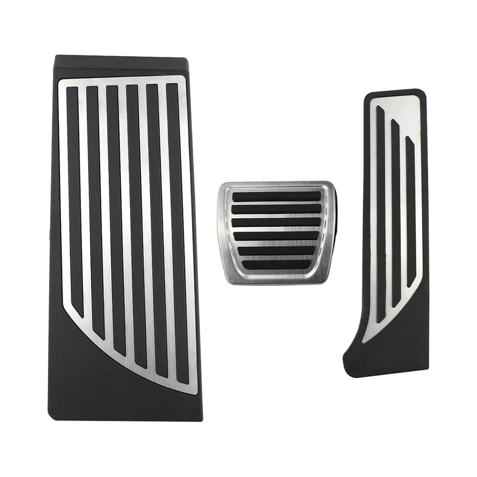 Kompatibel für Alfa Romeo Giulia Stelvio 2016–2023 LHD-Pedale, Gaspedal, Bremspedalabdeckung, Fußstützenplatte, Kupplungsbeläge, Auto-Styling(3pcs For Stelvio) von MYKLNFOU