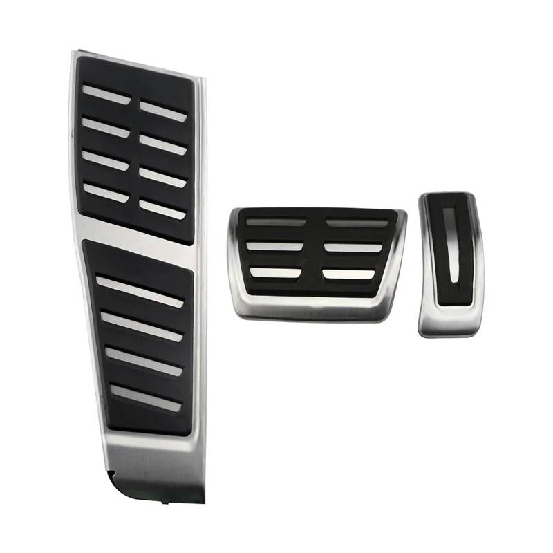 Kompatibel für Audi A7 S7 RS7 4G 2010–2017 A6 S6 RS6 C7 4G RHD Auto Gas Kraftstoff Bremse tote Rest Fußpedal Abdeckung Kappe Pad Trim Auto Zubehör(RHD AT WITH REST) von MYKLNFOU