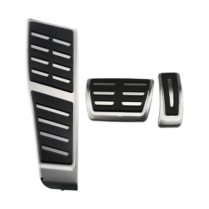 Kompatibel für Audi A7 S7 RS7 4G 2010–2017 A6 S6 RS6 C7 4G RHD Auto Gas Kraftstoff Bremse tote Rest Fußpedal Abdeckung Kappe Pad Trim Auto Zubehör(RHD AT WITH REST) von MYKLNFOU