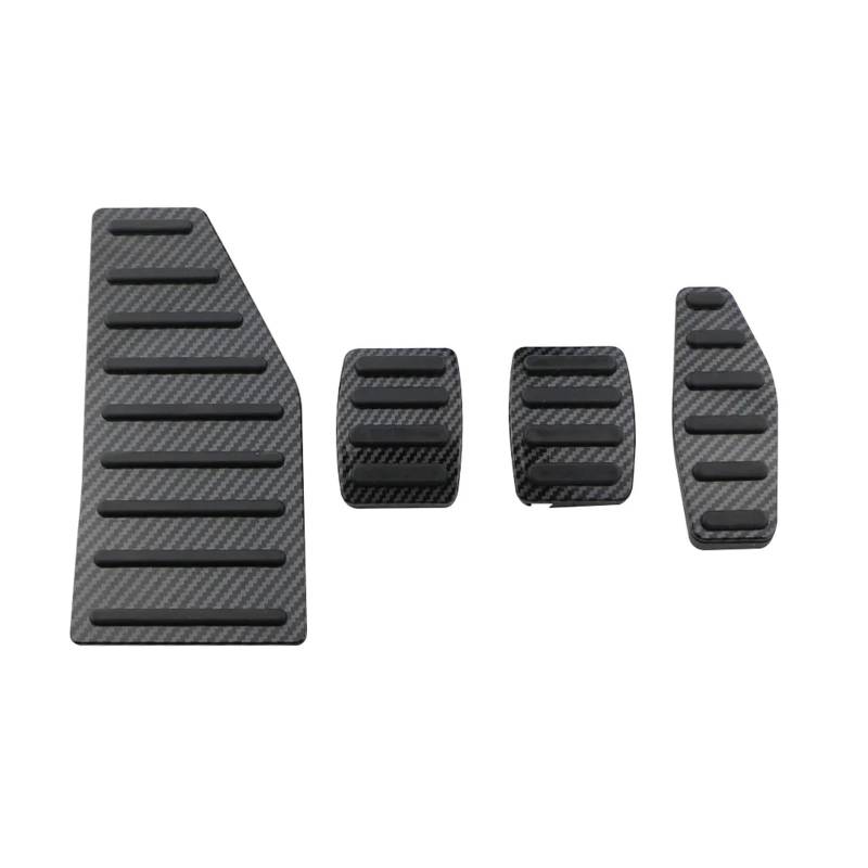 Pedalabdeckung Kompatibel für Suzuki Jimny JB64 JB74 2018 2019 2020 2021 2022 AT MT Carbon Fiber Auto Fußstütze Pedale Schutzpolster Teile(MT with Rest) von MYKLNFOU