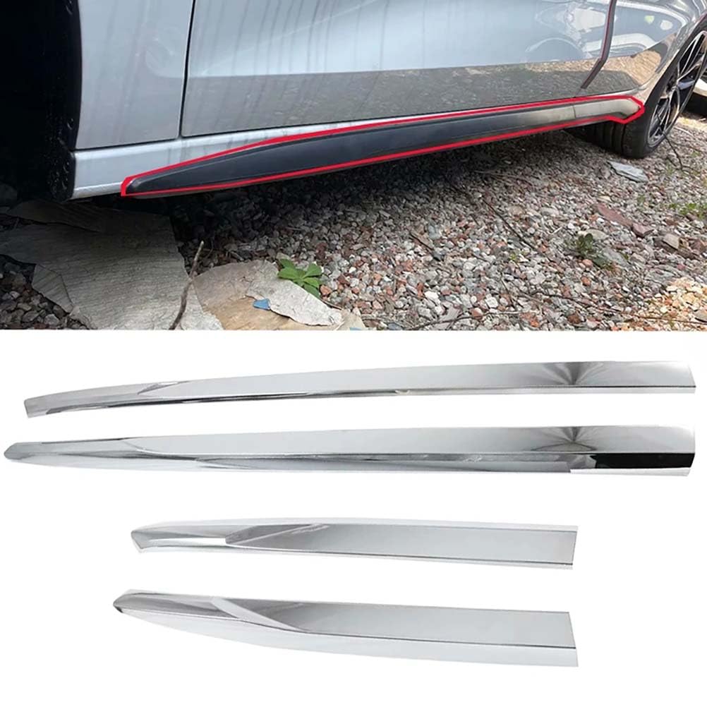 4 Teile/Satz Chrome Side Door Körper Molding Abdeckung Trim Für Audi A3 8Y Limousine 2019 2020 2021 Auto Styling Auto dekorative Zubehör von MYMOMS