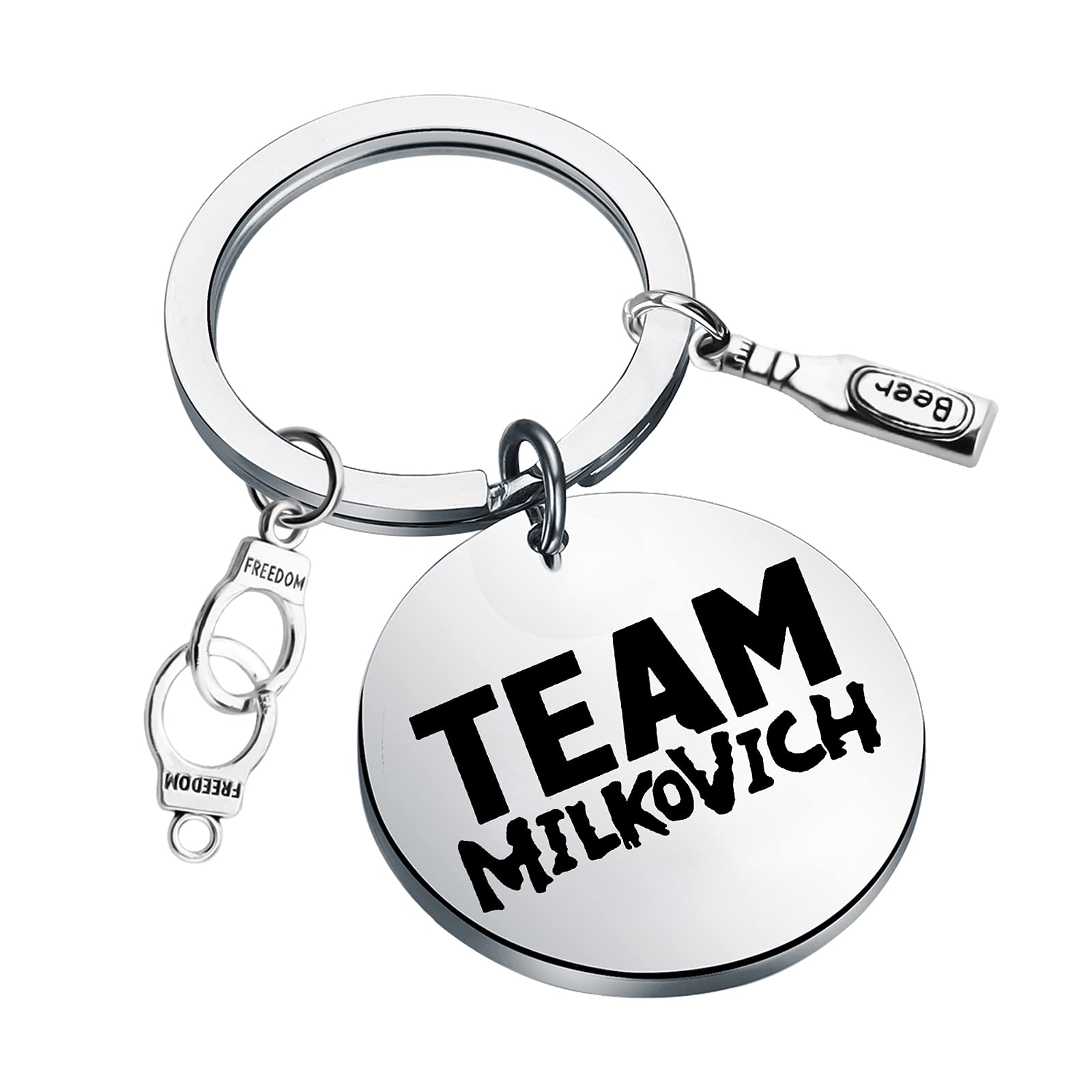 MYOSPARK TV-Show-inspiriertes Geschenk Team Milkovich Schlüsselanhänger TV Show Fans Geschenk, Team Milkovich Kc, 1.18inch von MYOSPARK