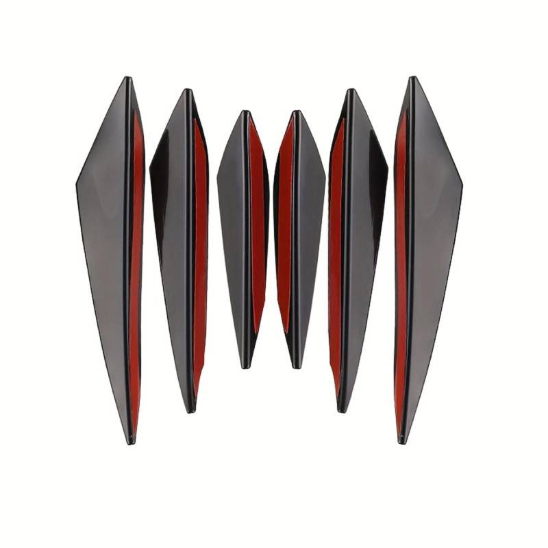 6 Stück Frontstoßstangenabweiser, kompatibel mit VW Golf 8 Variant/Golf Variant R Wagon, Frontspoiler,Black von MYTZNB