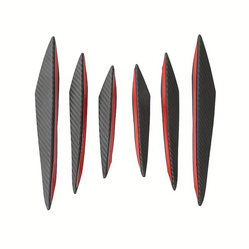 6 Stück Frontstoßstangenabweiser, kompatibel mit VW Golf VII Variant (AU), Frontspoiler,Carbon Fibres von MYTZNB