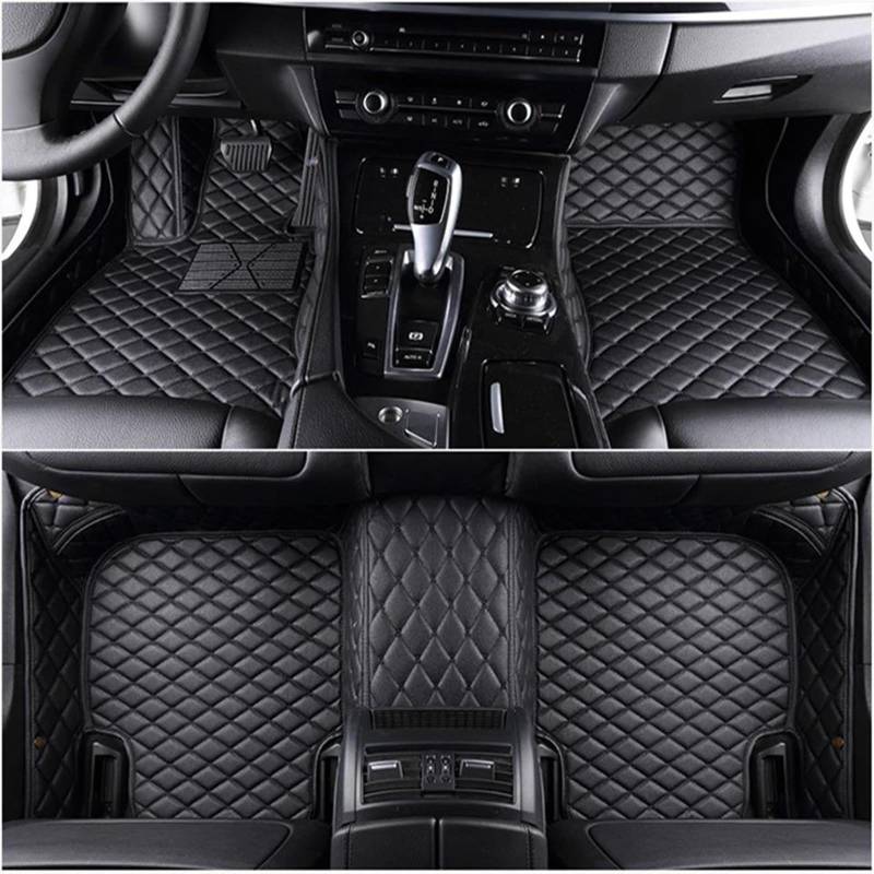 Teppich Für Ford Für Edge 5 Sitz 2023 2020-2022 2015-2019 2009-2014 Vollständige Abdeckung Auto Fußmatten Innen Zubehör Auto Fußmatten(Color:Alles schwarz,Größe:20-22) von MYVPRO