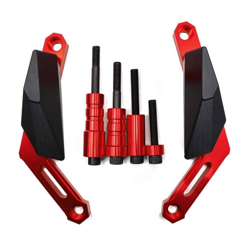 MZ-STORE MT 09 XSR900 Motorrad Sturzpads Motor Schutz Rahmenschieberegler für MT-09 2013-2020 MT-09 Tracer 2014-2020 Tracer 900GT 2018-2020 XSR900 2015-2020 XSR900(Rot) von MZ-STORE