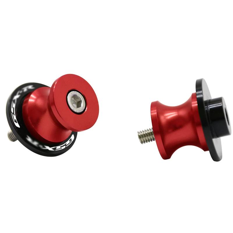 MZ-Store 2pcs CNC Montageständer Racingadapter Bobbins M8*1,5 Ständeraufnahme für GSXR 600 750 1000 (Rot) von MZ-STORE