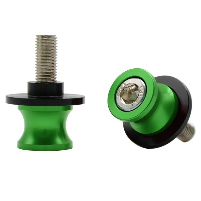 MZ-STORE Universal CNC Aluminium Ständeraufnahme M10*1,25 Bobbins Montageständer für DUKE/RC 125 200 390 ZX6R ZX10R Z750 Z1000 Z1000SX ER6N ER6F NINJA 250 300 (Grün) von MZ-STORE