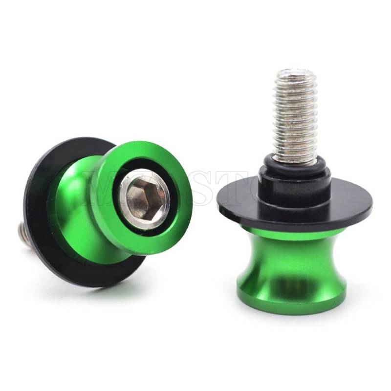 MZ-STORE 2pcs Ständeraufnahme M8*1,5 Bobbins Montageständer für Z900 Z800 Z1000 Z650 ZX10R ZX6R S1000XR CBR250R CBR600RR CBR900RR CBR954RR (Grün) von MZ-STORE