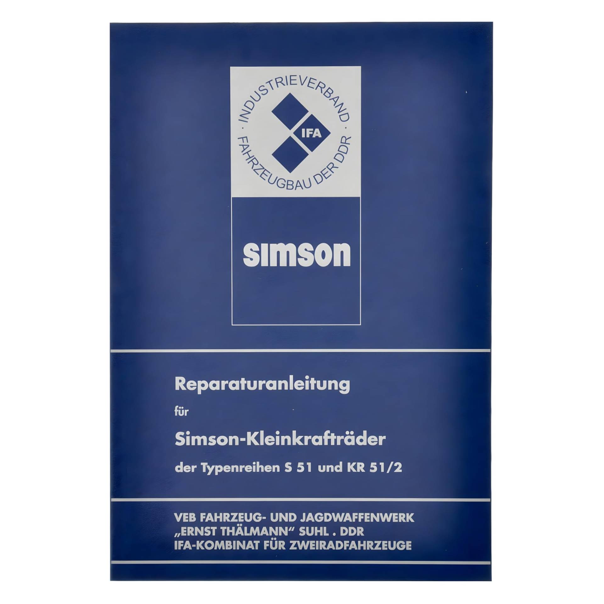 Reparaturanleitung für S51, Schwalbe KR51/2 - ohne Schaltpläne Reparaturanleitung für S51, Schwalbe KR51/2 - ohne Schaltpläne von MZA