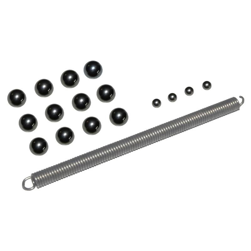 SET Kugelsatz aus Ø4 und Ø7mm-Stahlkugeln, Schnurfeder zur Antriebswelle für S51, S70, SR50, SR80 von MZA