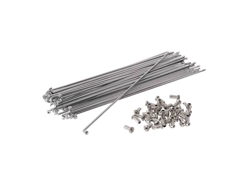 SET Speichensatz 36 Stück, chrom, M3x210 SR2, SR2E - Speichen + Speichennippel von MZA Meyer-Zweiradtechnik GmbH