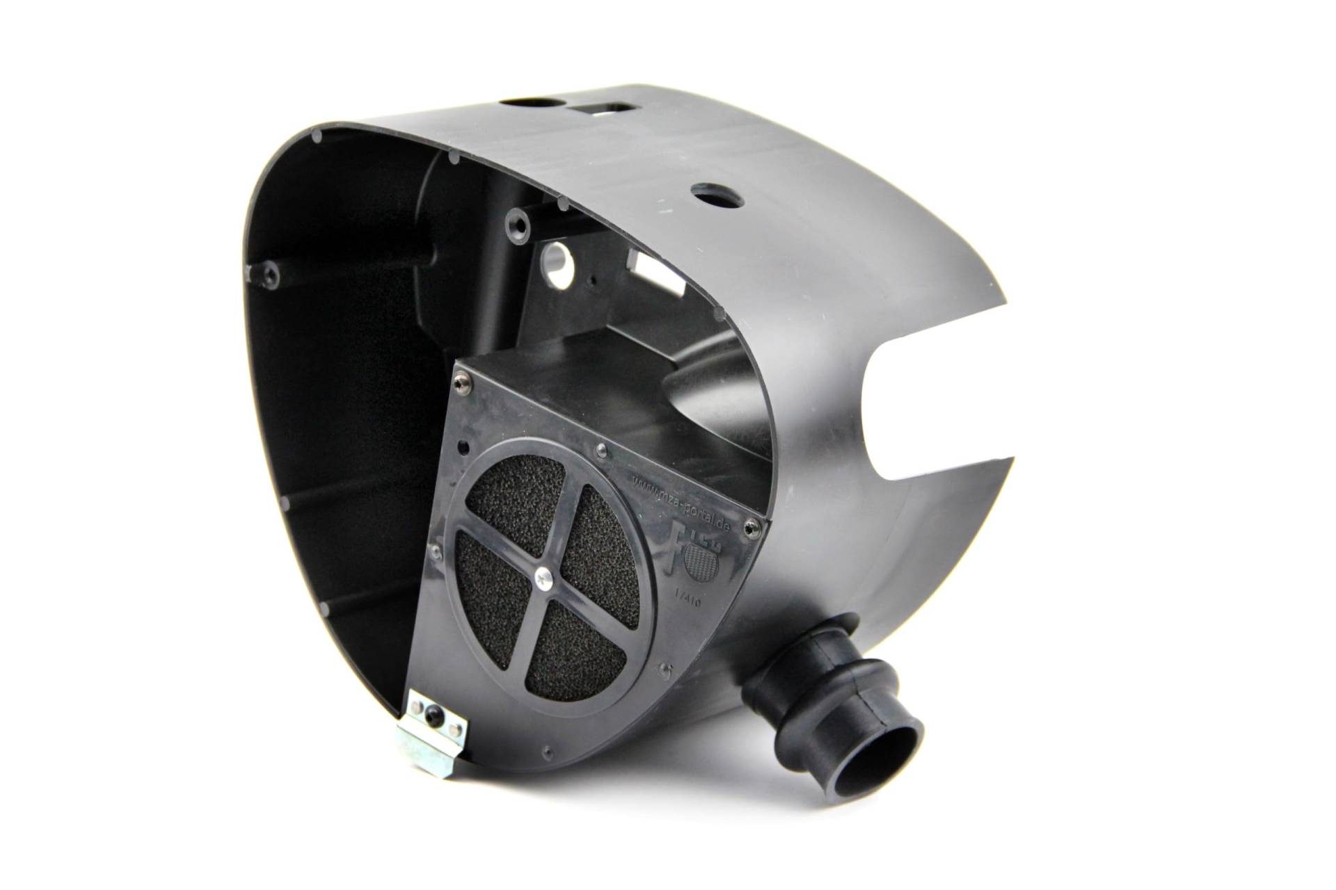 Tuning-Airbox - Gehäusemittelteil - Luftauslass ø 36mm - mit LT-FILU-Tuningluftfilter + Spezial-Ansaugmuffe - für Metallseitendeckel - S50, S51, S70, Tuning-Airbox - Gehäusemittelteil - Luftauslass ø 36mm - mit LT-FILU-Tuningluftfilter + Spezial-Ansaugmuffe - für Metallseitendeckel - S50, S51, S70, von MZA