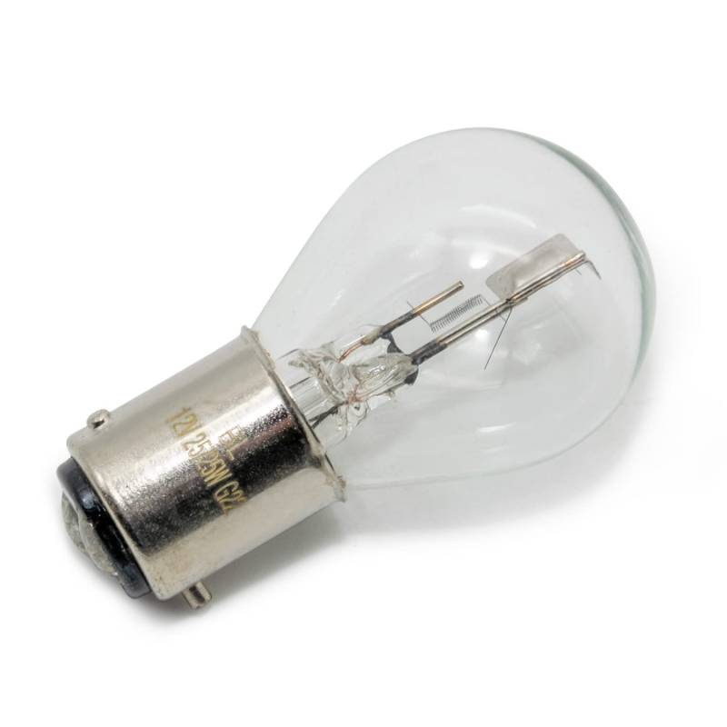 Biluxlampe 12V 25/25W - Bax15d - Glühlampe mit kleinem Sockel (z.B. für Zündanlage 50802) - (Markenlampe GLÜWO Germany) von MZA